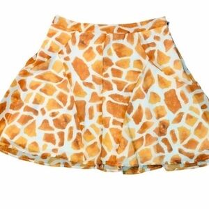 Show Me Your MuMu Giraffe Print A-Line Skirt